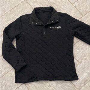 Sanford Health Black Quilted Pullover